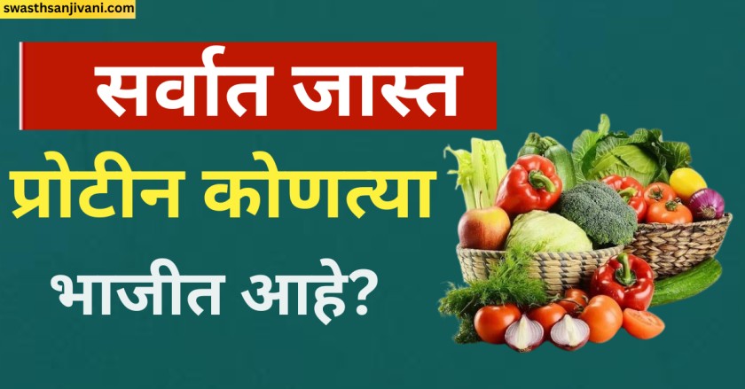 सर्वात जास्त प्रोटीन कोणत्या भाजीत आहे?